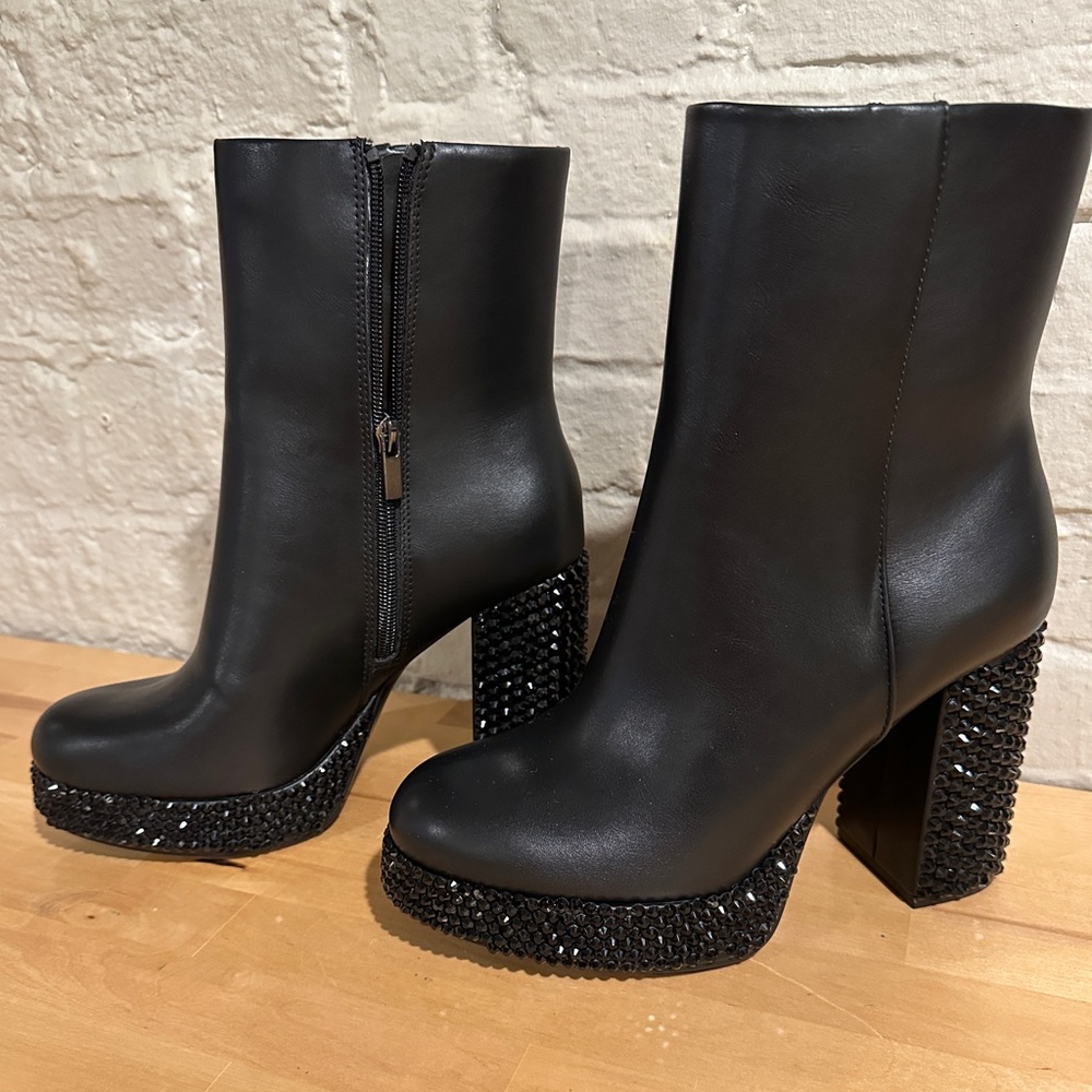 Hand Rhinestoned Booties